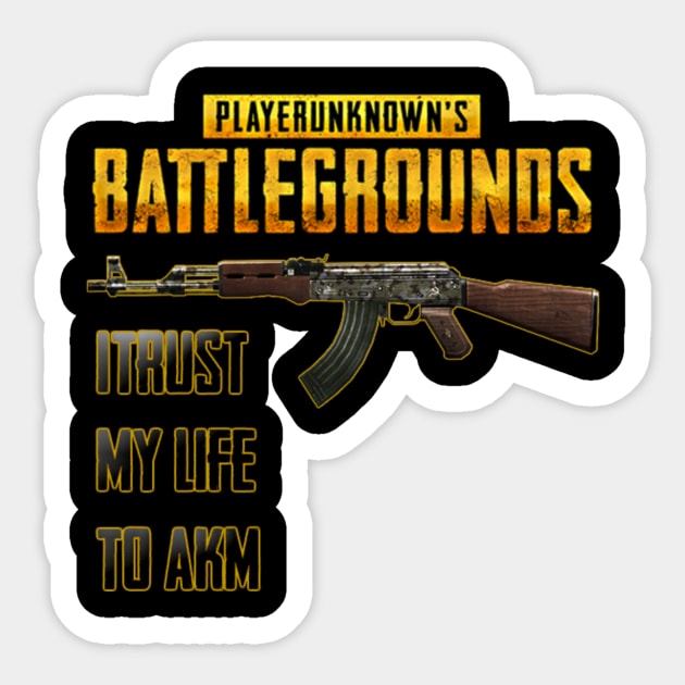 PUBG AKM VERSION Sticker by syahrul19_